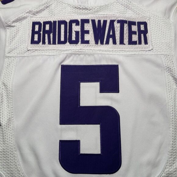 Nike Minnesota Vikings Teddy Bridgewater On Field Jersey Size 44 NFL #5 White - Picture 5 of 9